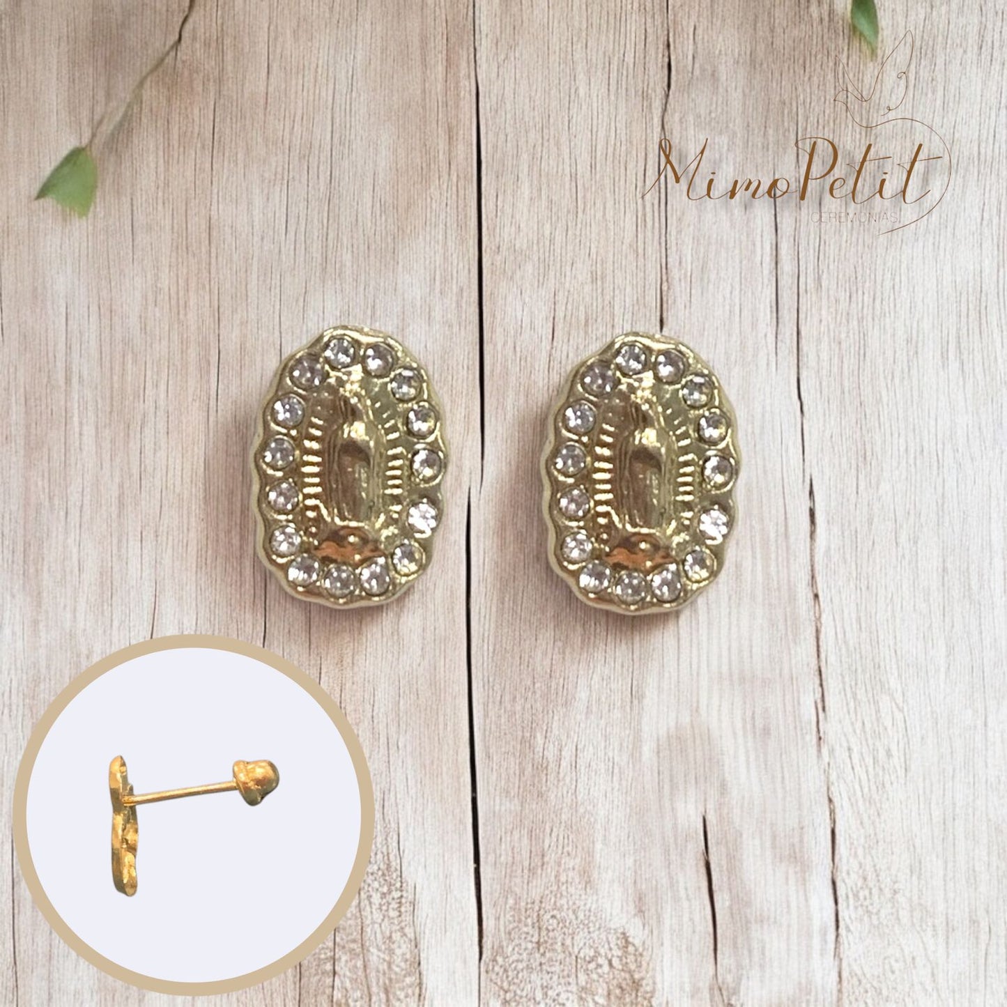 Aretes Guadalupe Circonia