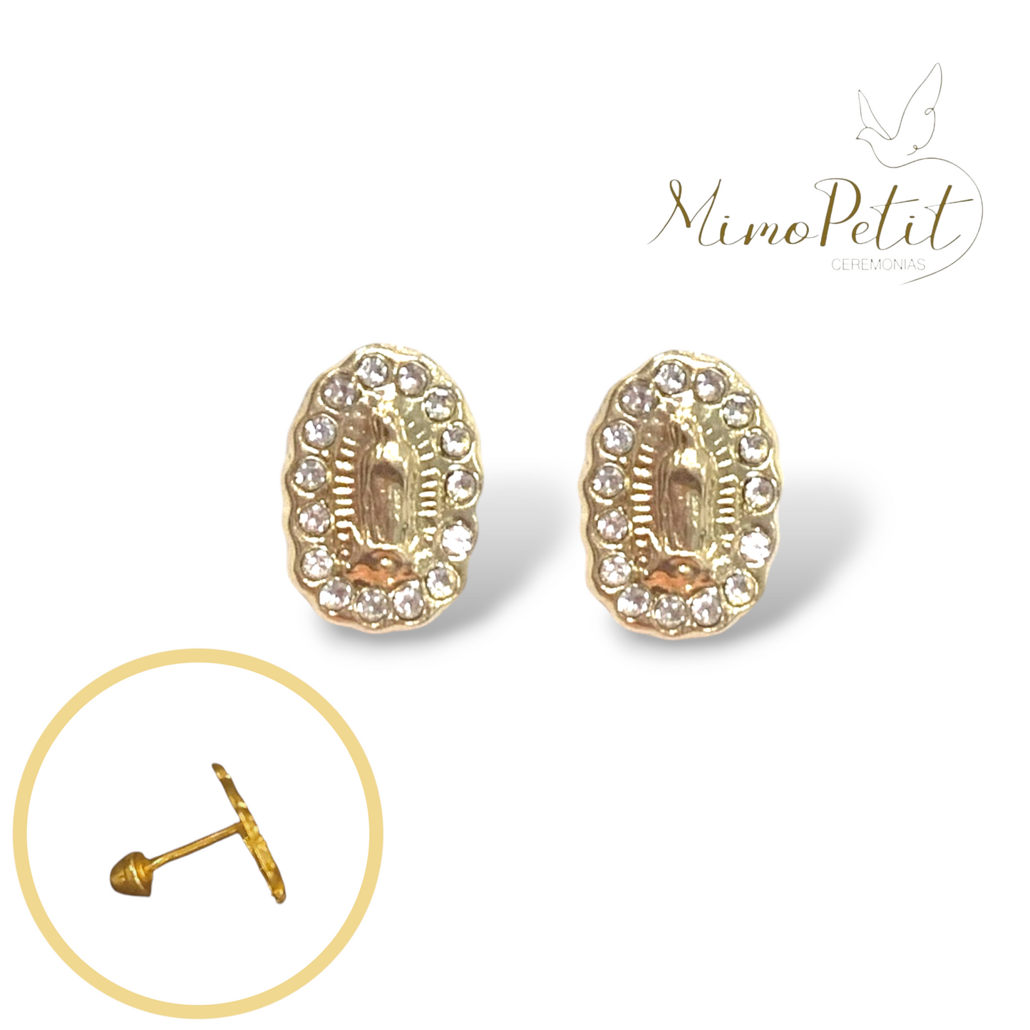 Aretes Guadalupe Circonia