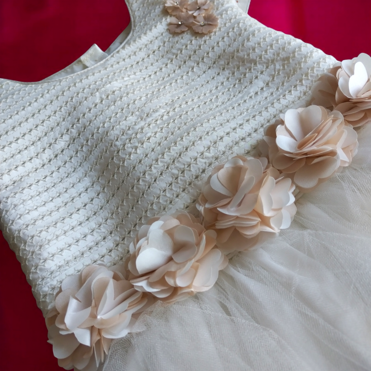 Vestido Fiesta Niña Ivory