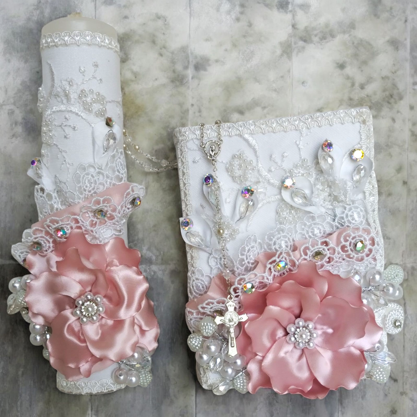 Kit Vela Comunión Niña Blanco Y-0021