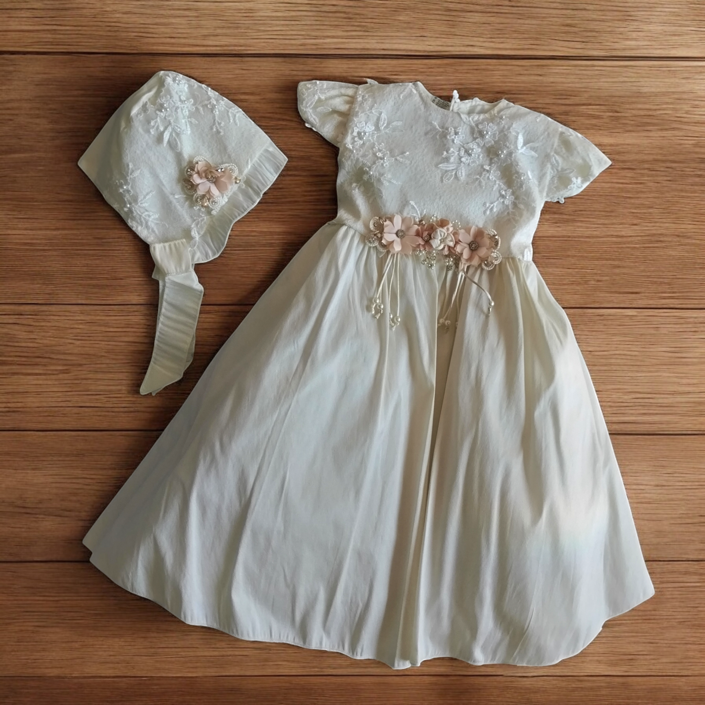 Ropón Niña Ivory T4 -0004