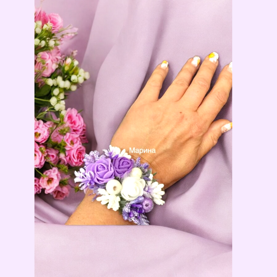 Pulsera Comunión Niña Lila