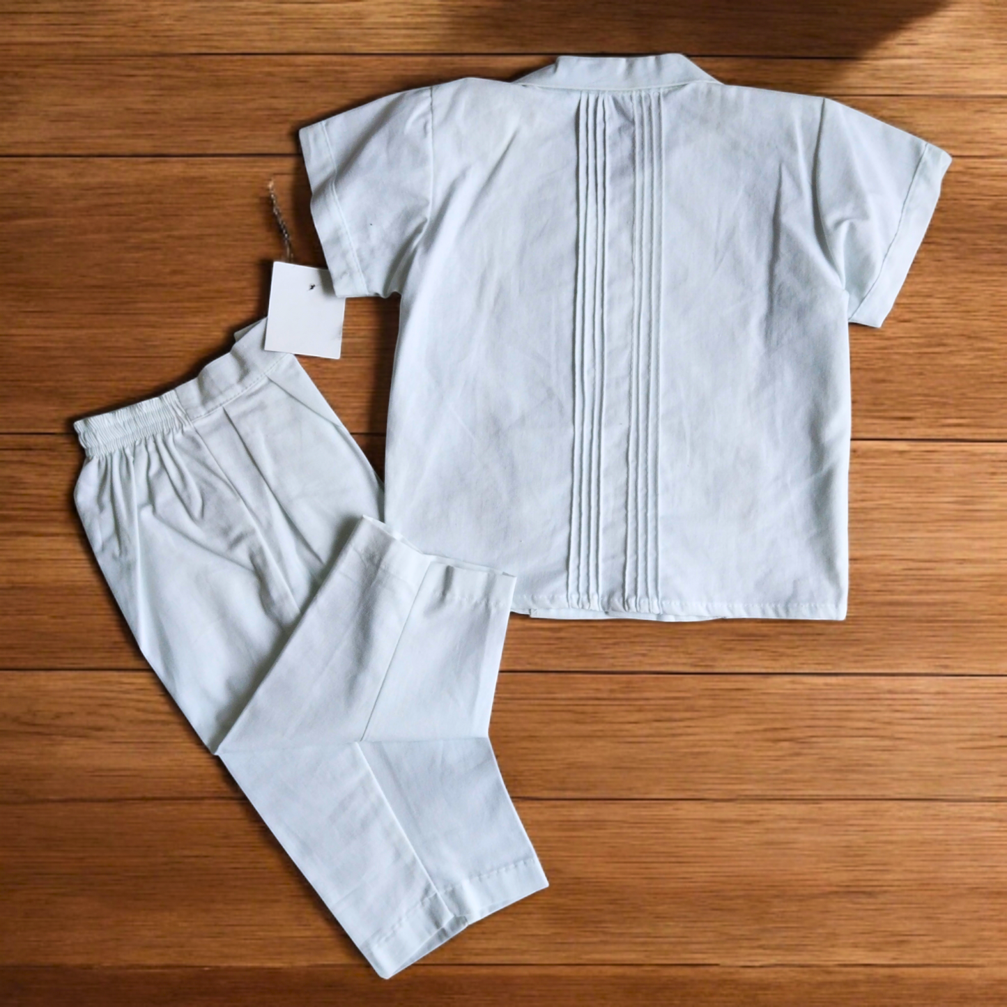 Guayabera Niño Blanca