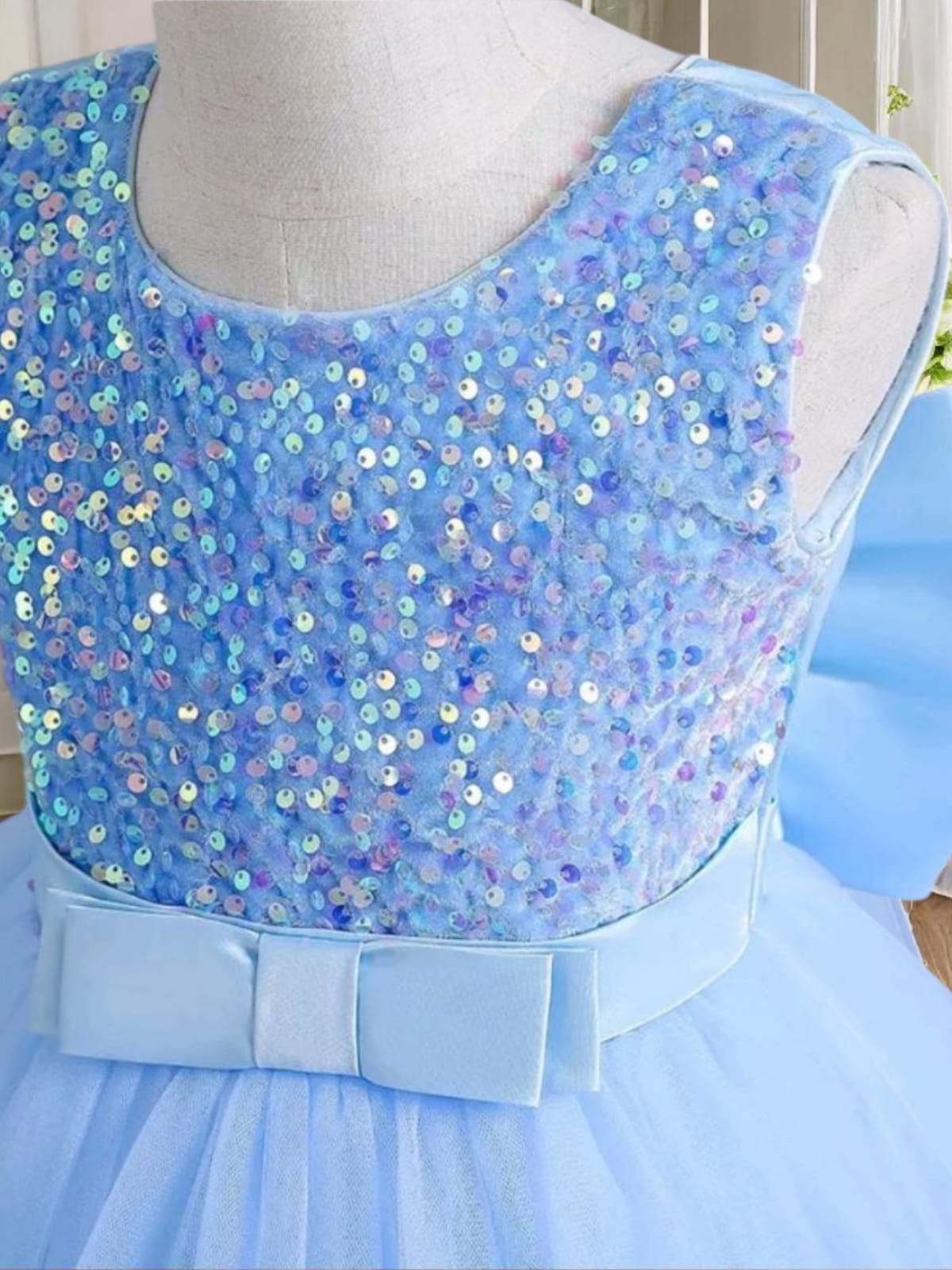 Vestido Fiesta Niña Azul T12A - AA003