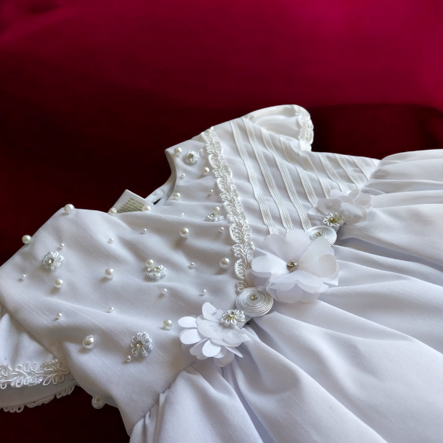 Batita de Bautizo “Aurora Blanca” — Pieza Única