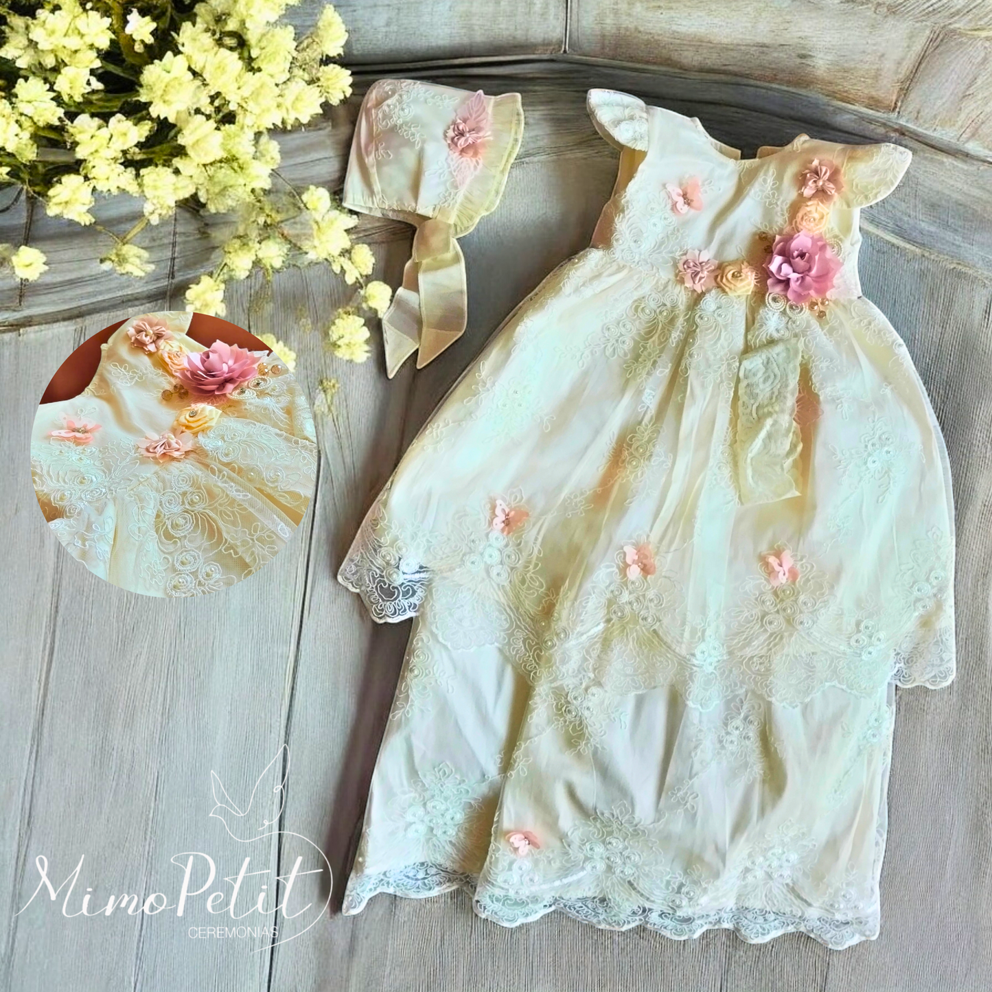Ropón Desmontable Ivory Niña