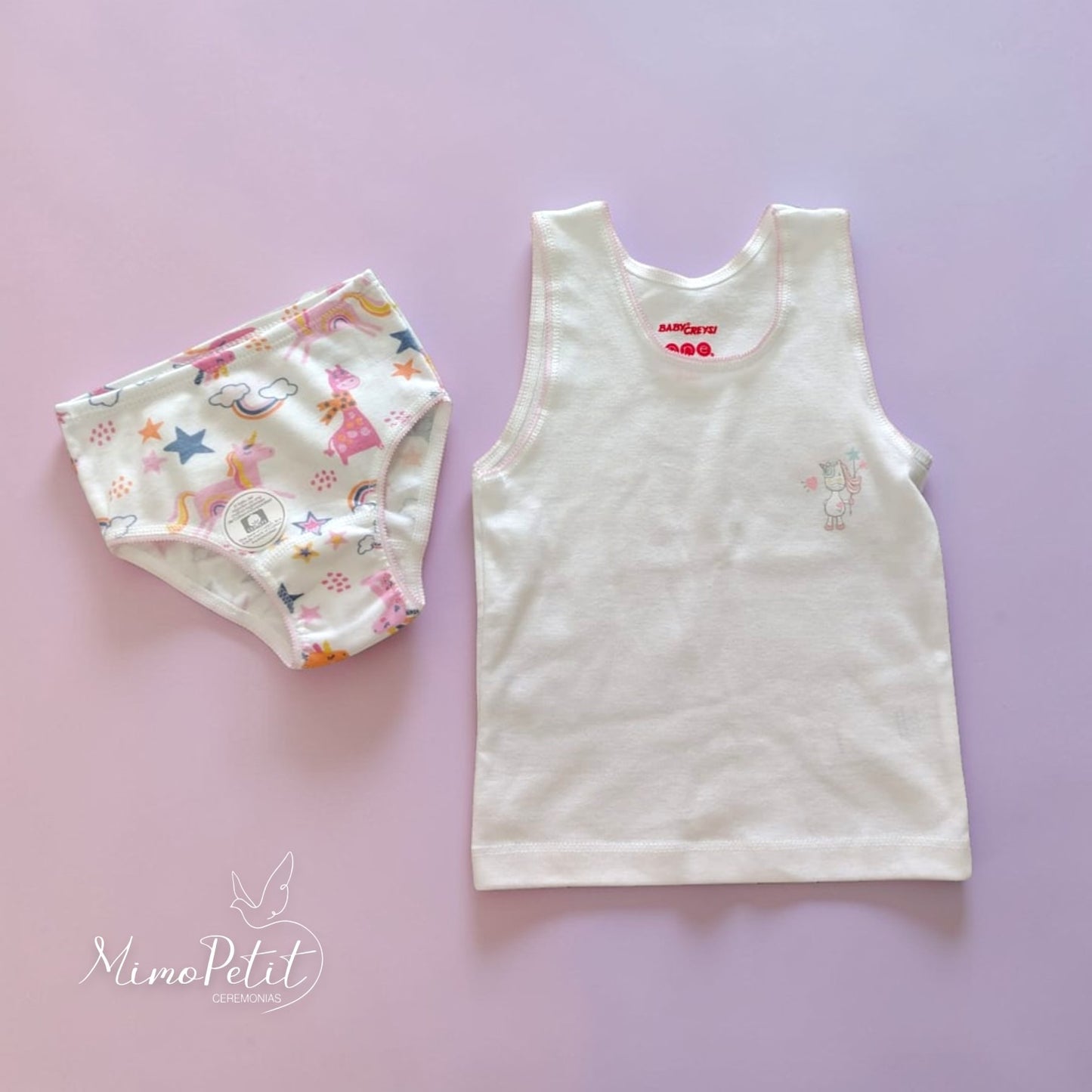 Set Playera Niña Calzón