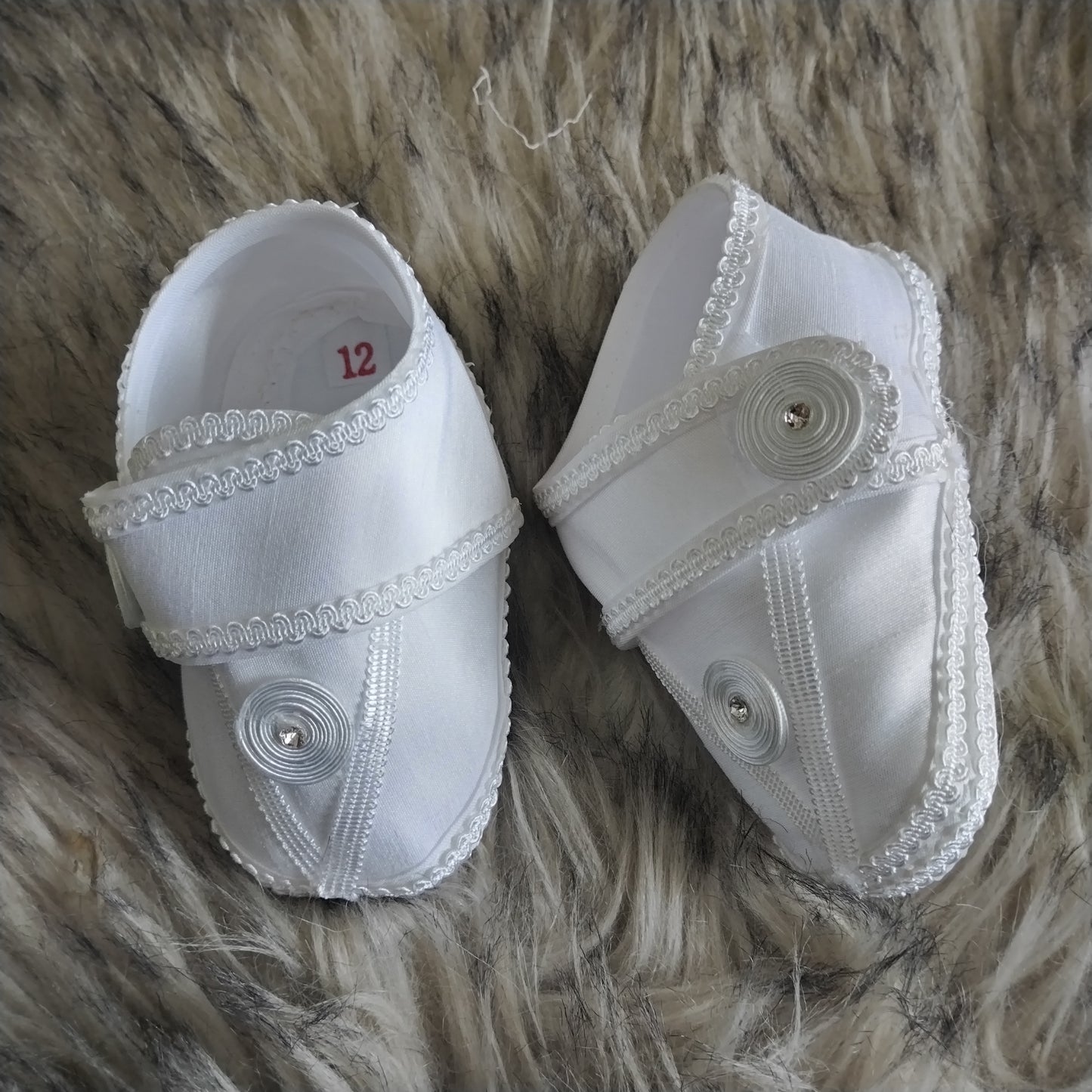 Zapatos Tela Niño Blancos T12-T6M