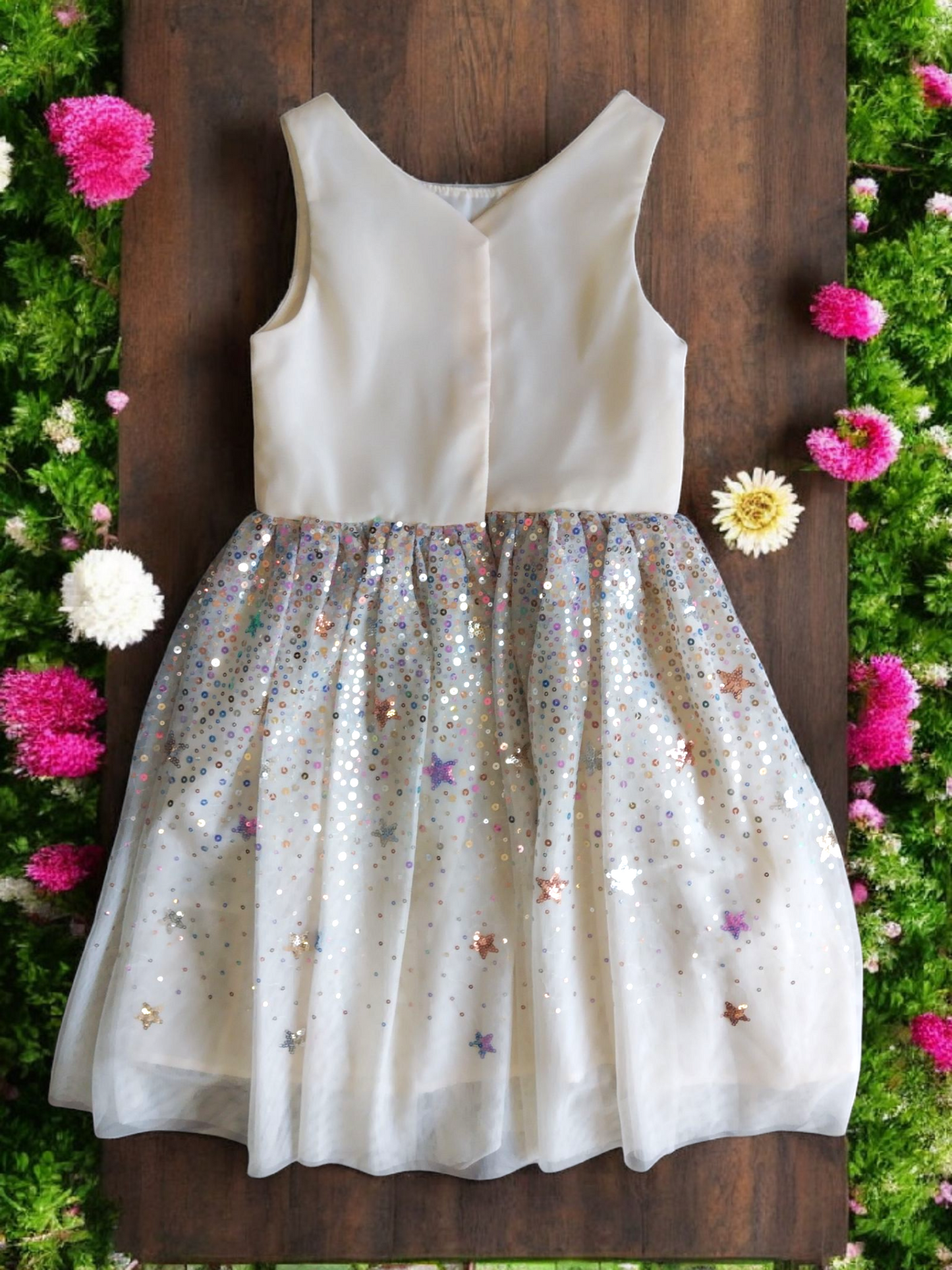 Vestido Fiesta Niña Melón T6/7A T5