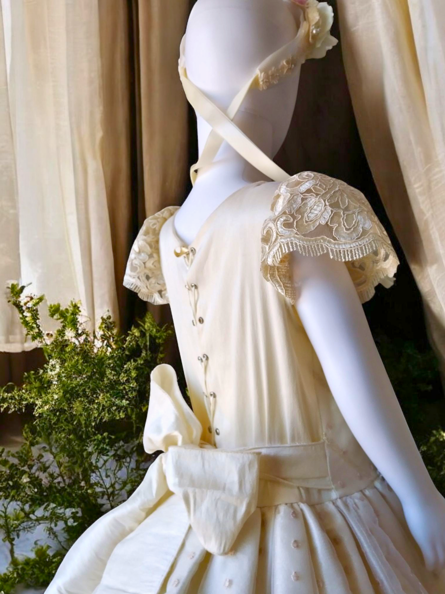 Vestido Comunión Niña Beige T10