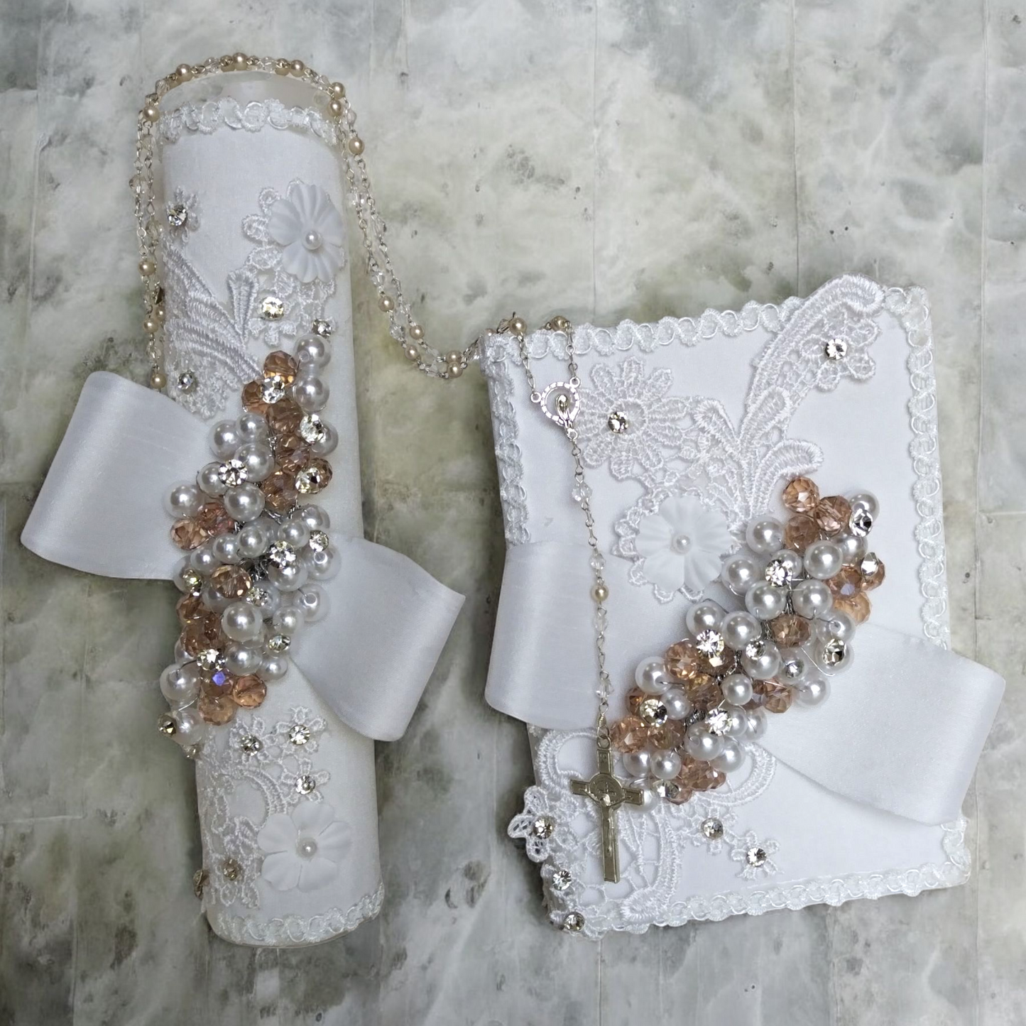 Kit Vela Comunión Niña Blanco Y-0021