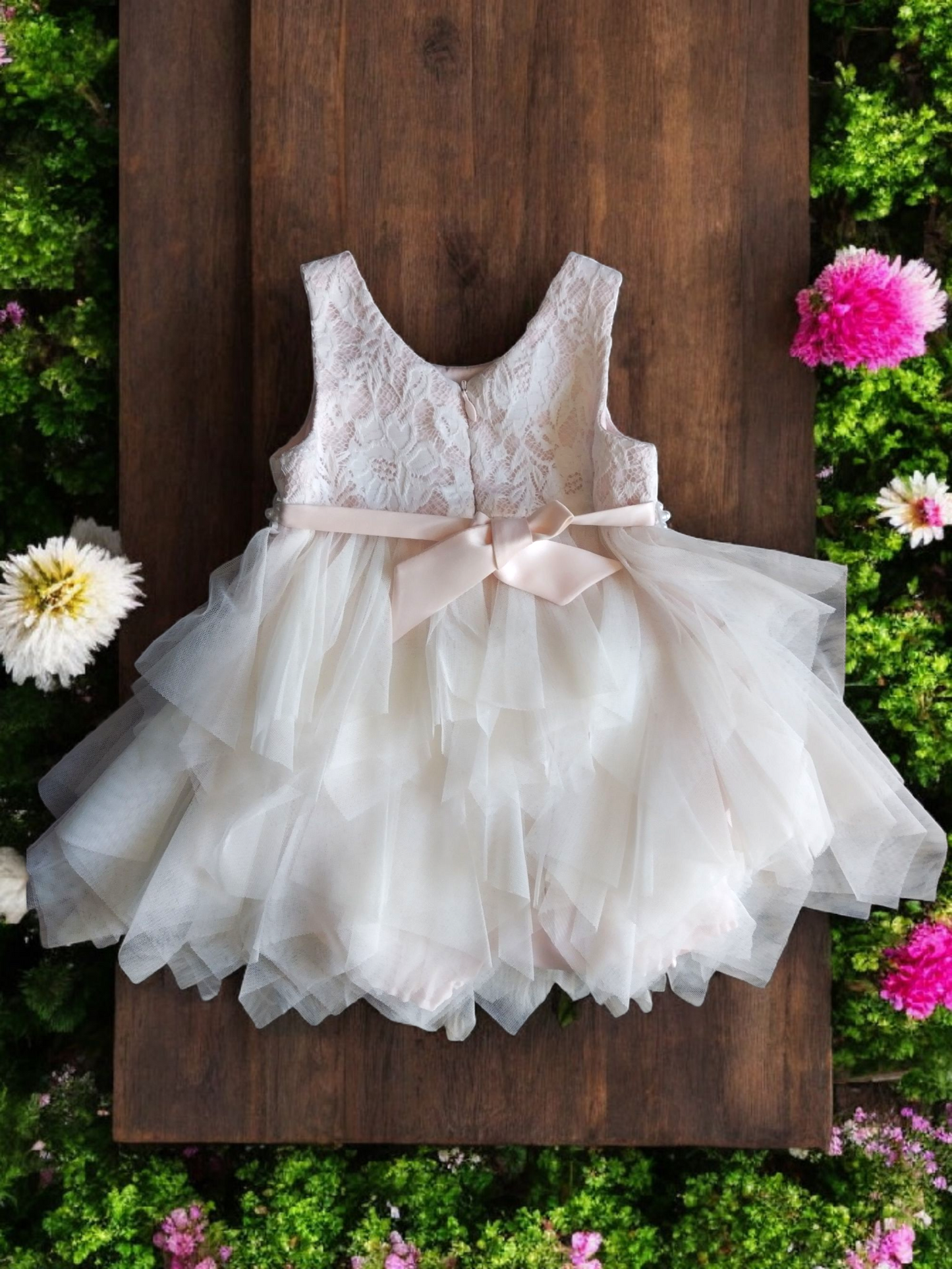 Vestido Fiesta Niña Ivory T1