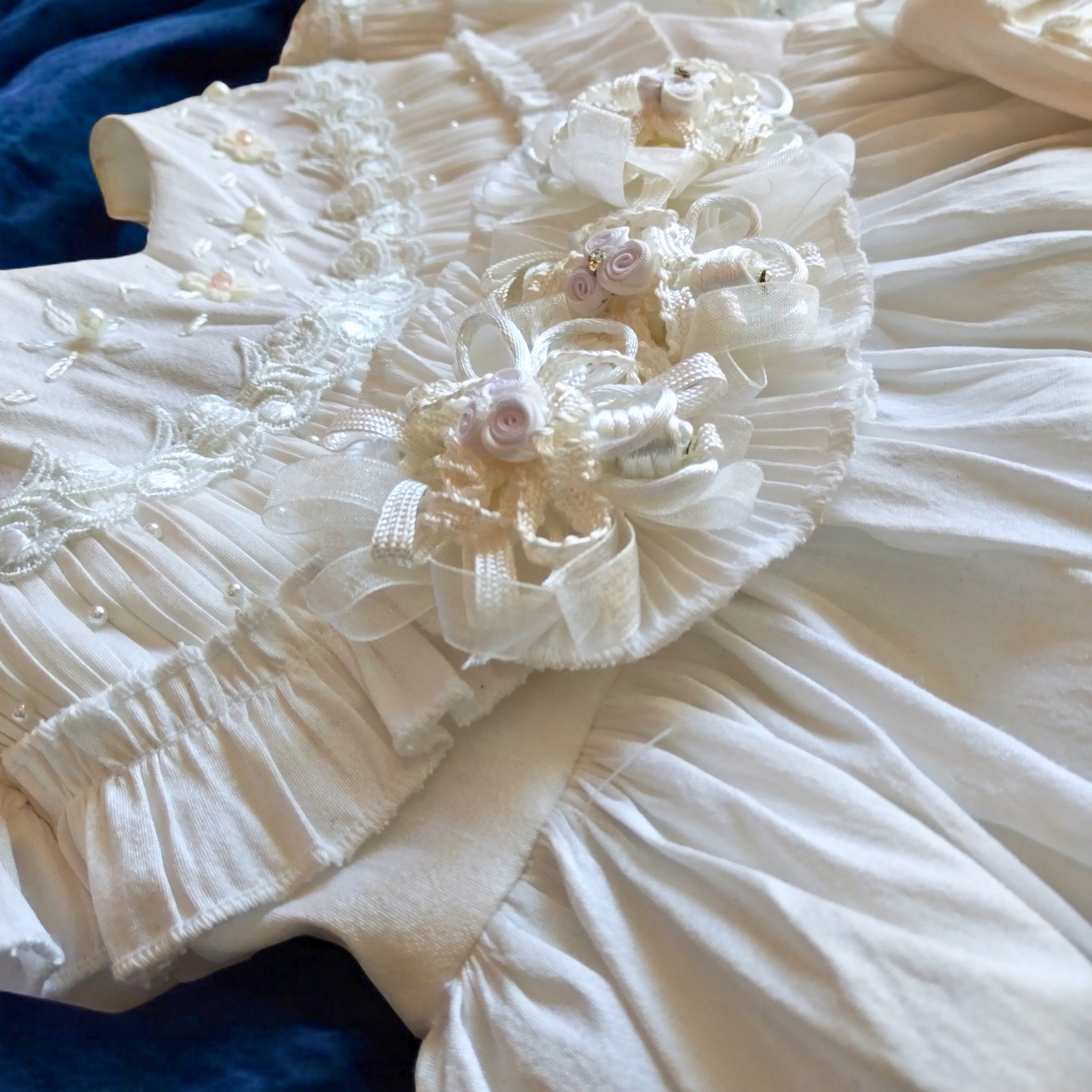 Ropón Desmontable Blanco Niña