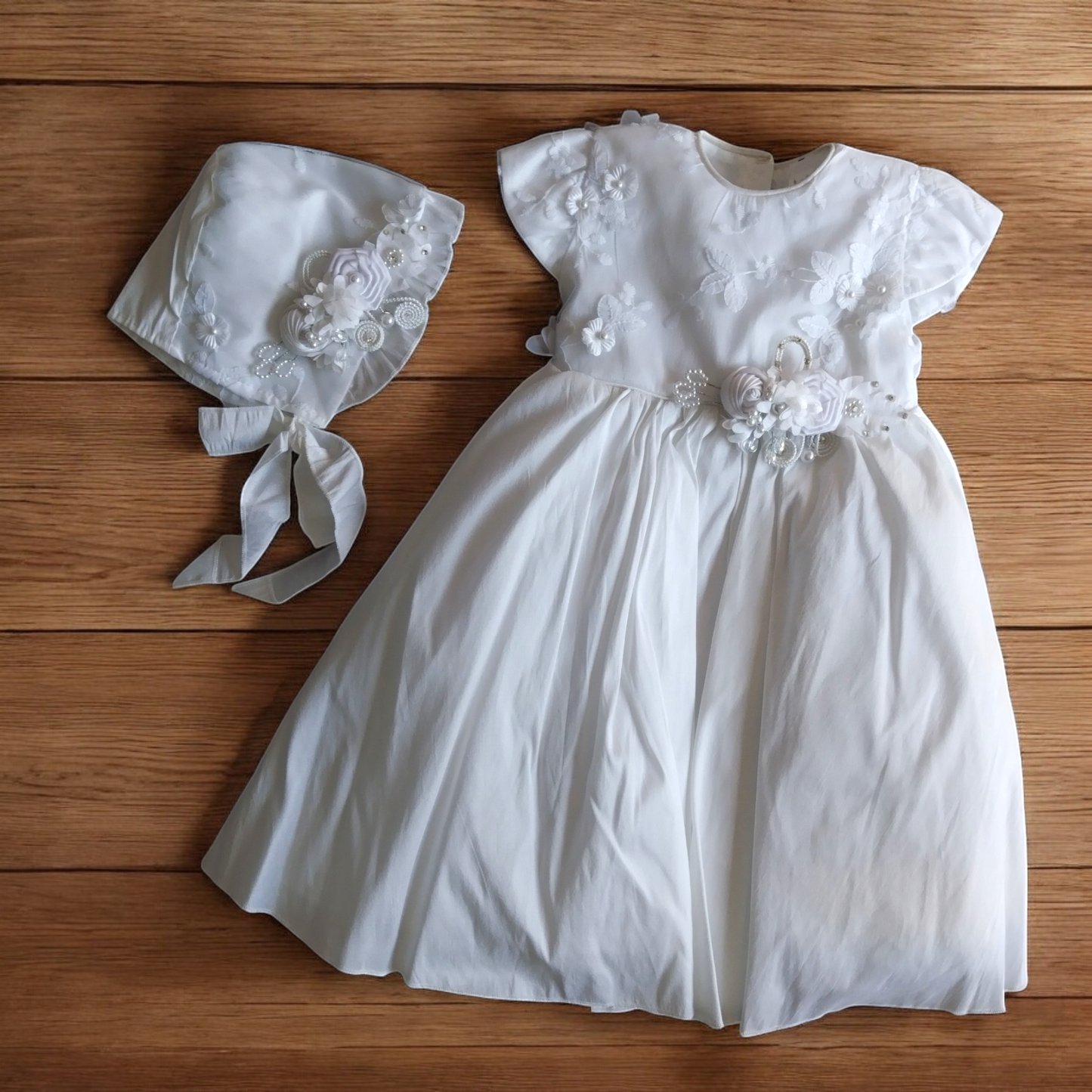 Ropón Niña Blanco T3 - 0007