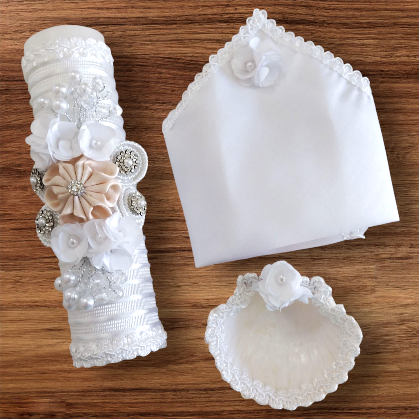 Kit Bautizo Niña Blanco Y-0002