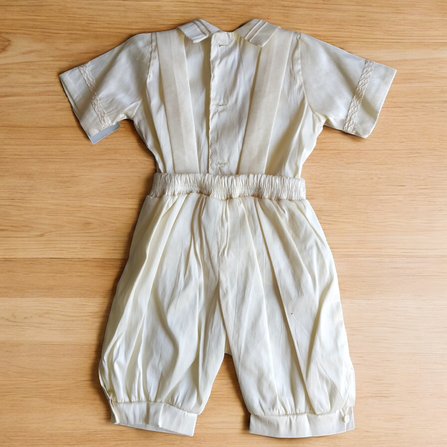 Ropón de Bautizo Niño Ivory T2