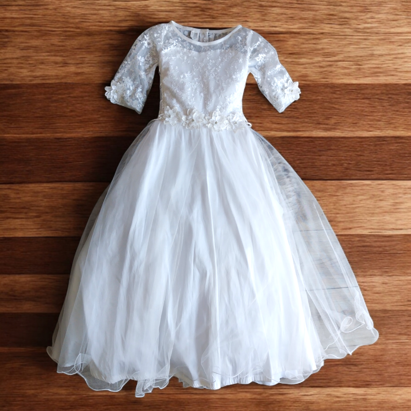 Comunión Vestido Niña Blanco T8