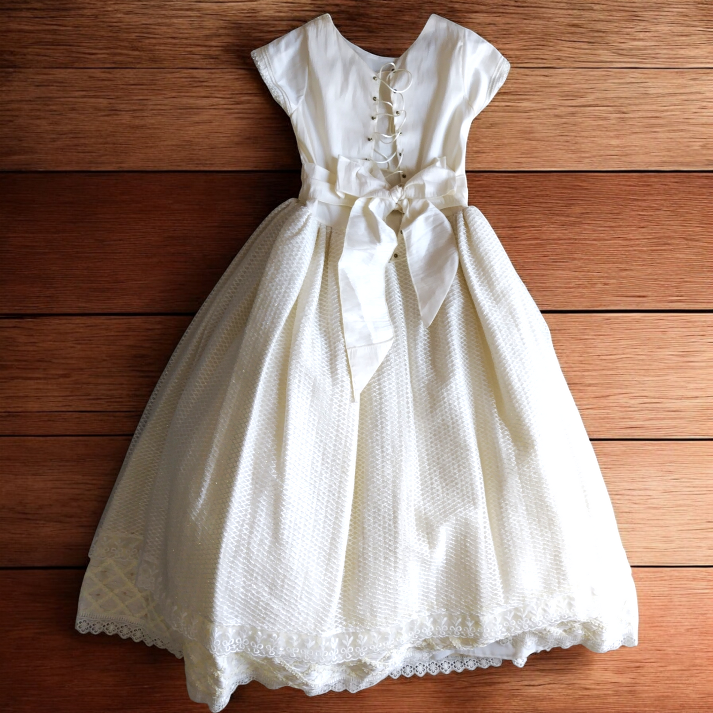 Comunión Vestido Niña Beige T14