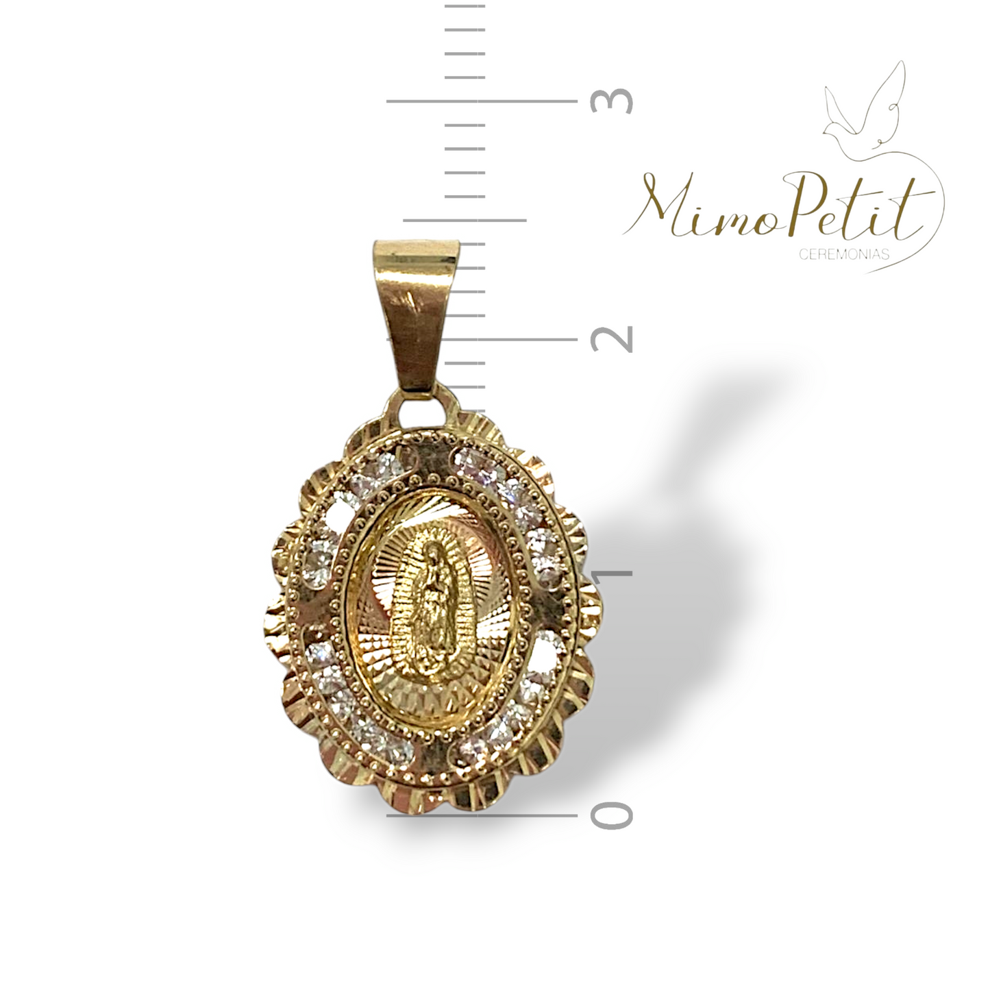 Medalla Guadalupe 14kt