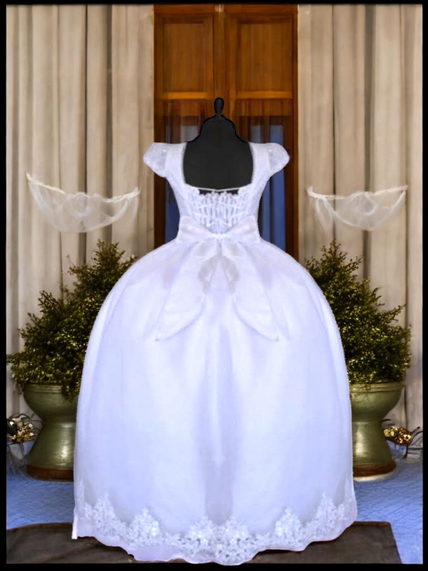 Vestido Comunión Niña Blanco T14 - T16