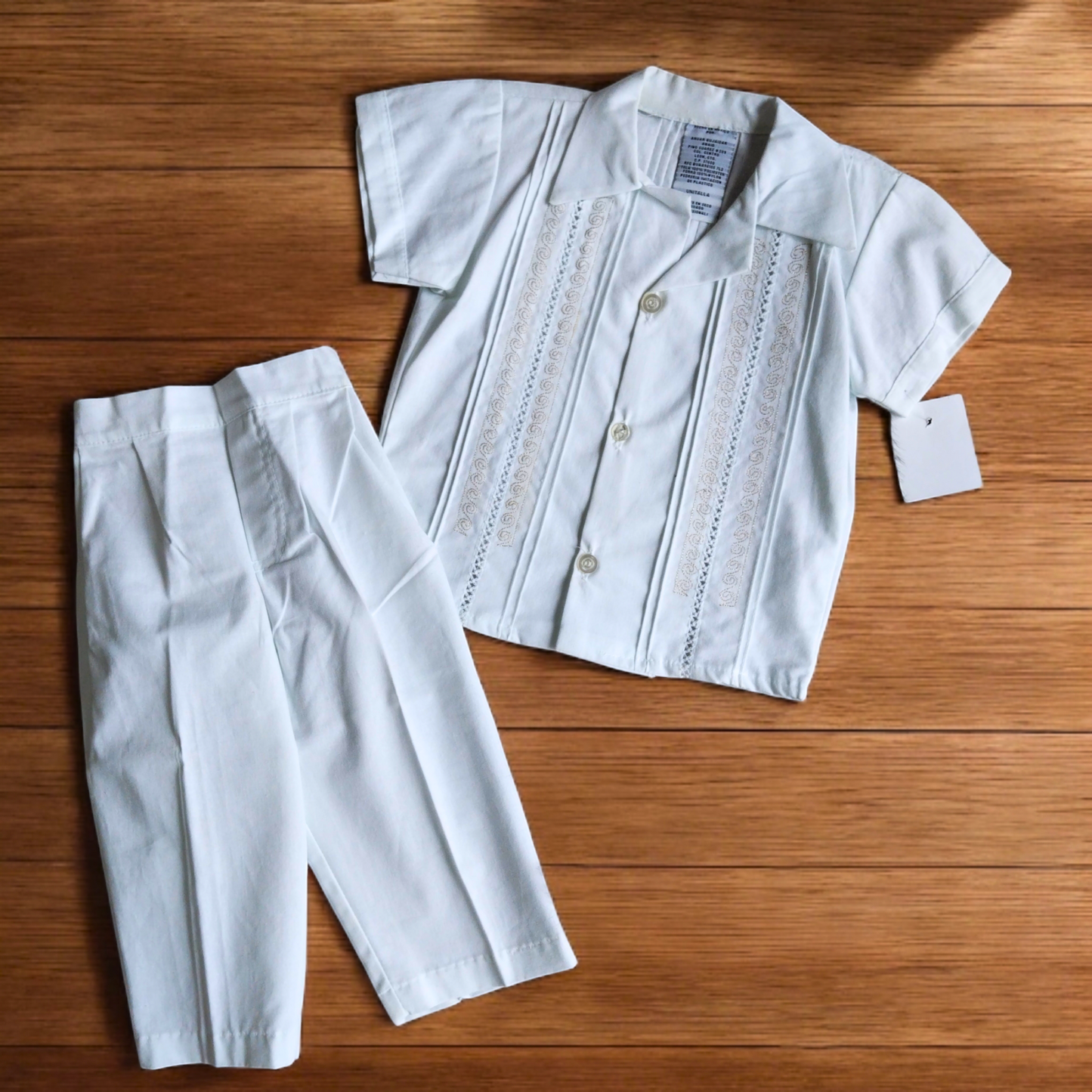 Guayabera Niño Blanca