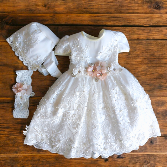 Ropón Niña Blanco - T2 0006