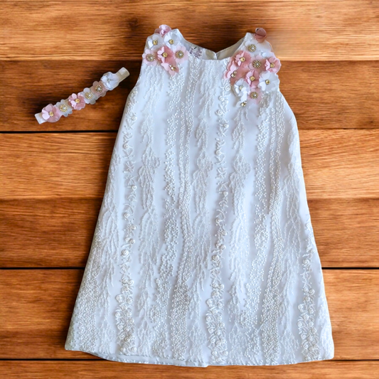 Ropón Niña Blanco T1 - T2 -T3