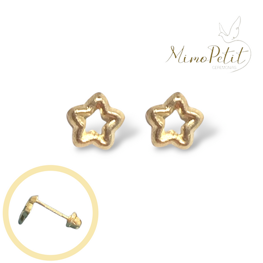Aretes Estrella oro 10k