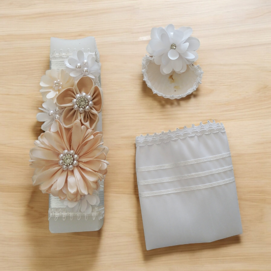 Kit Bautizo Niña Blanco Y-0002