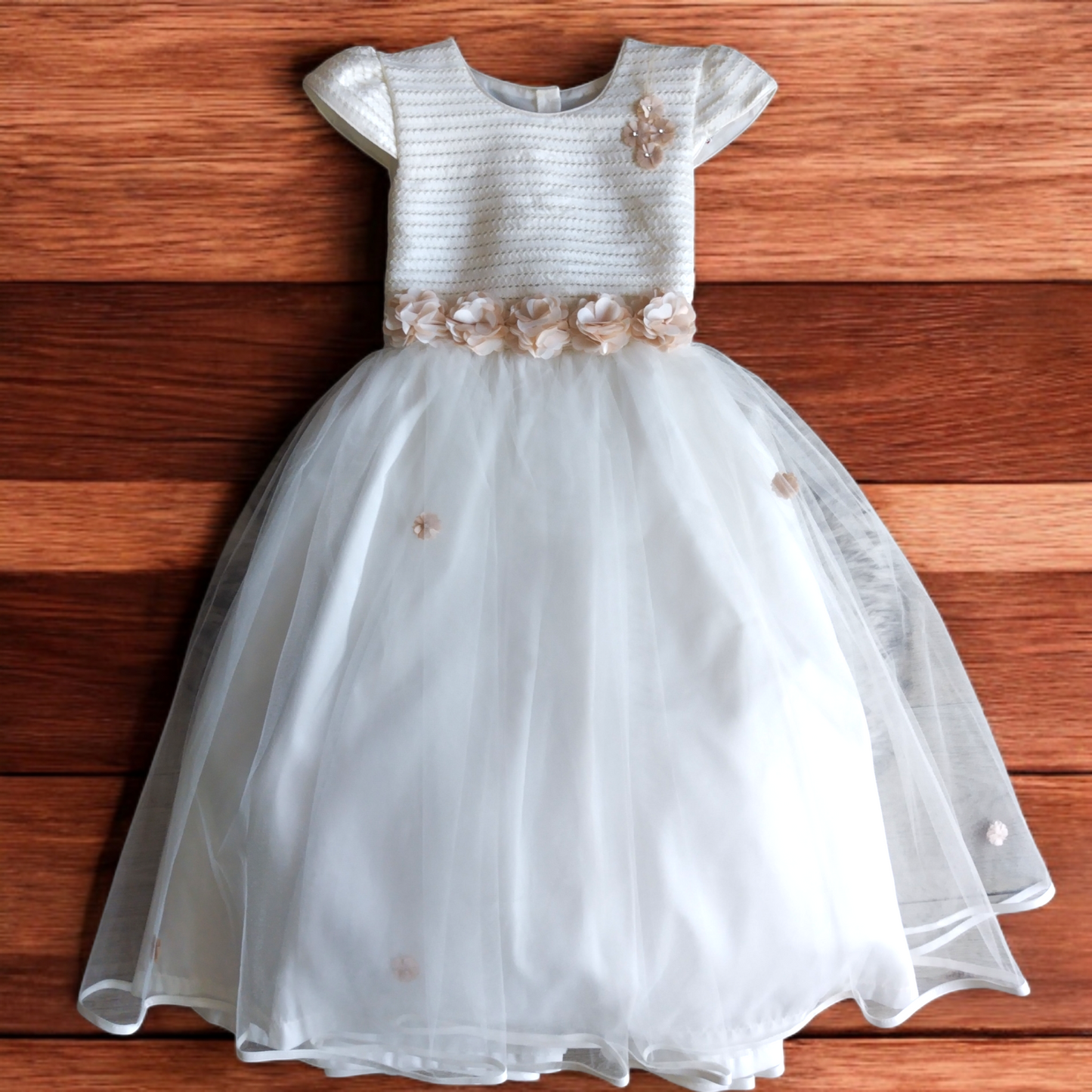 Vestido Fiesta Niña Ivory