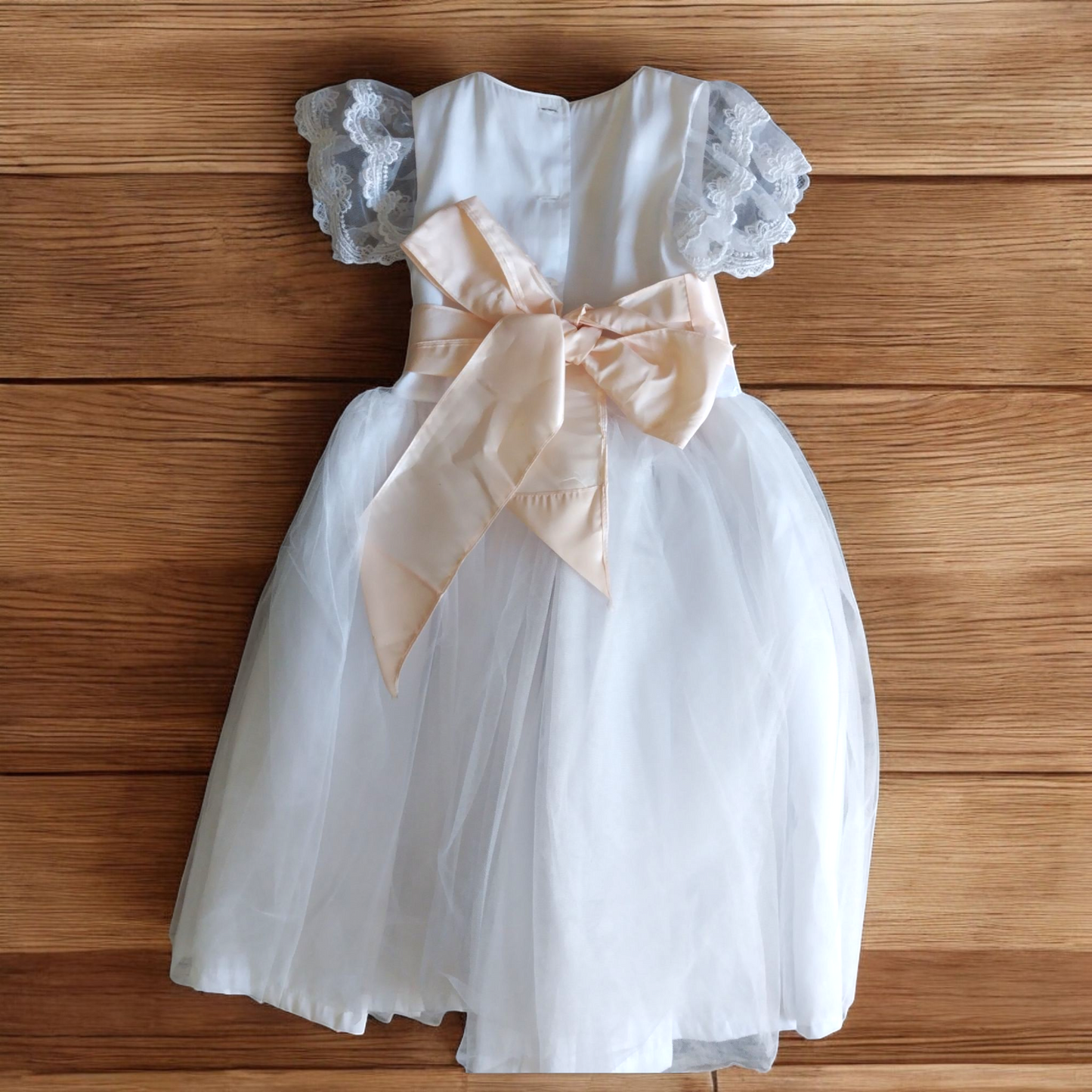 Vestido Niña Blanco T3