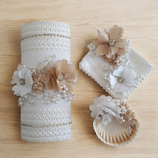 Kit Bautizo Niña Blanco Y-0002