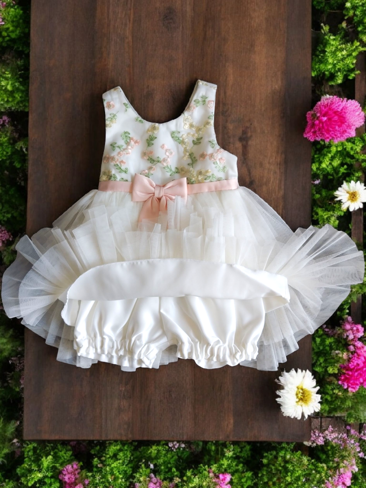 Vestido Fiesta Niña Ivory T18M