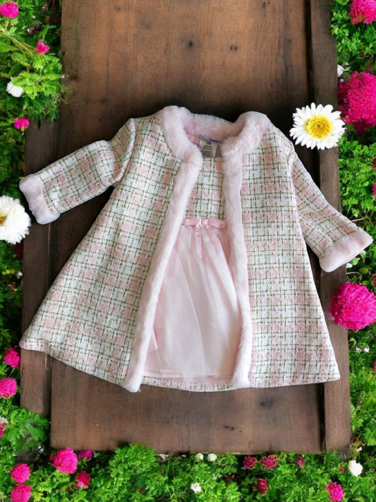 Vestido Fiesta Niña Rosa T18M