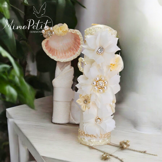 Kit Bautizo Niña Ivory Y-0003