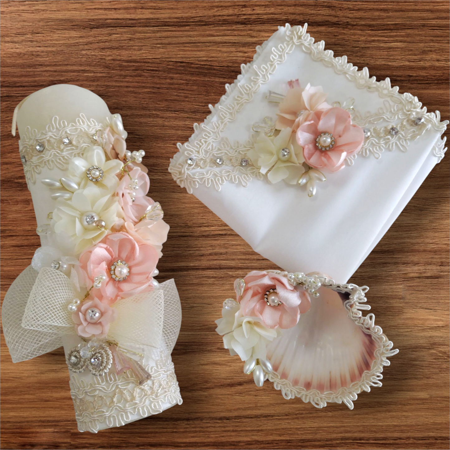 Kit Bautizo Niña Ivory Y-0003