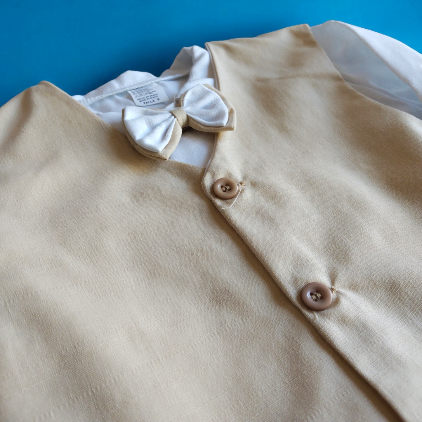 Traje de Lino Niño Blanco