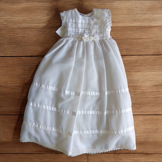 Vestido Faldón Niña Ivory