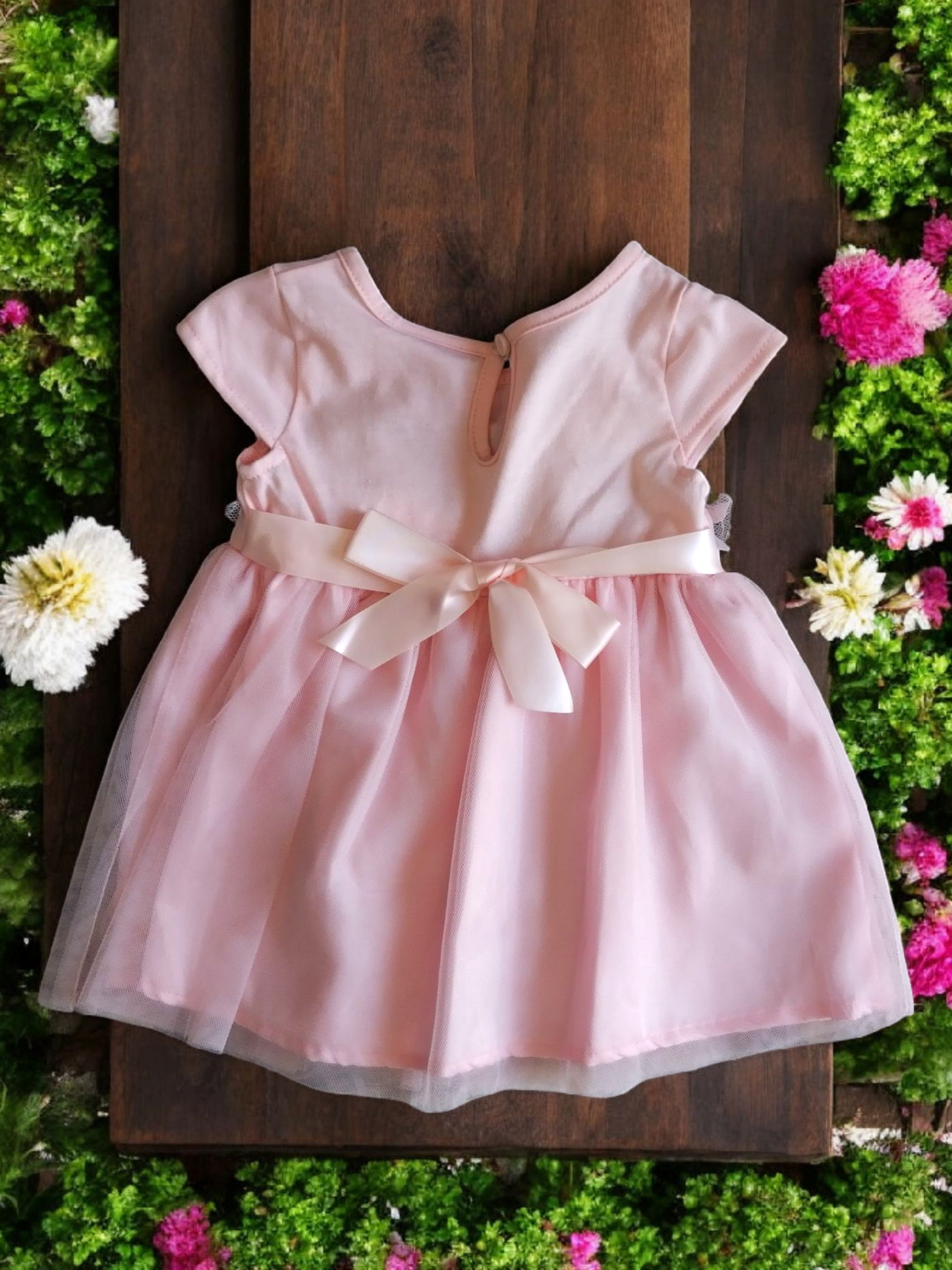 Vestido Fiesta Niña Rosa T1A