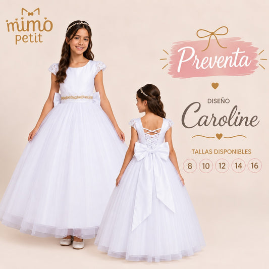 Vestido de Primera Comunión | CAROLINE · PREVENTA