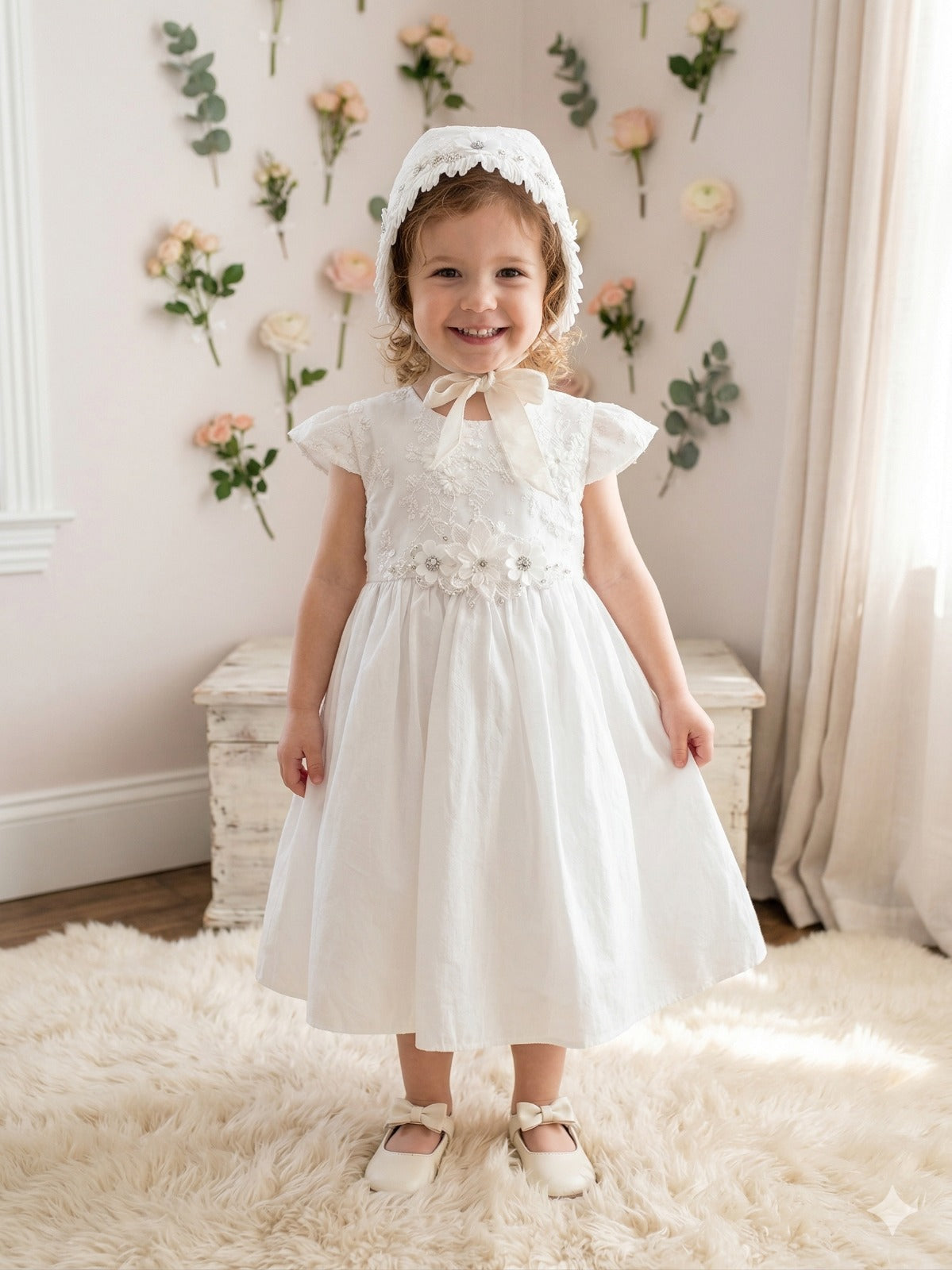 Batita Bautizo Niña Blanca