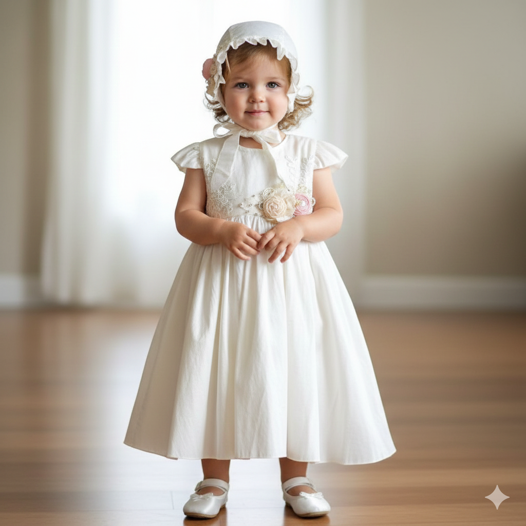 Batita de Bautizo “Perla Divina” — Pieza Única