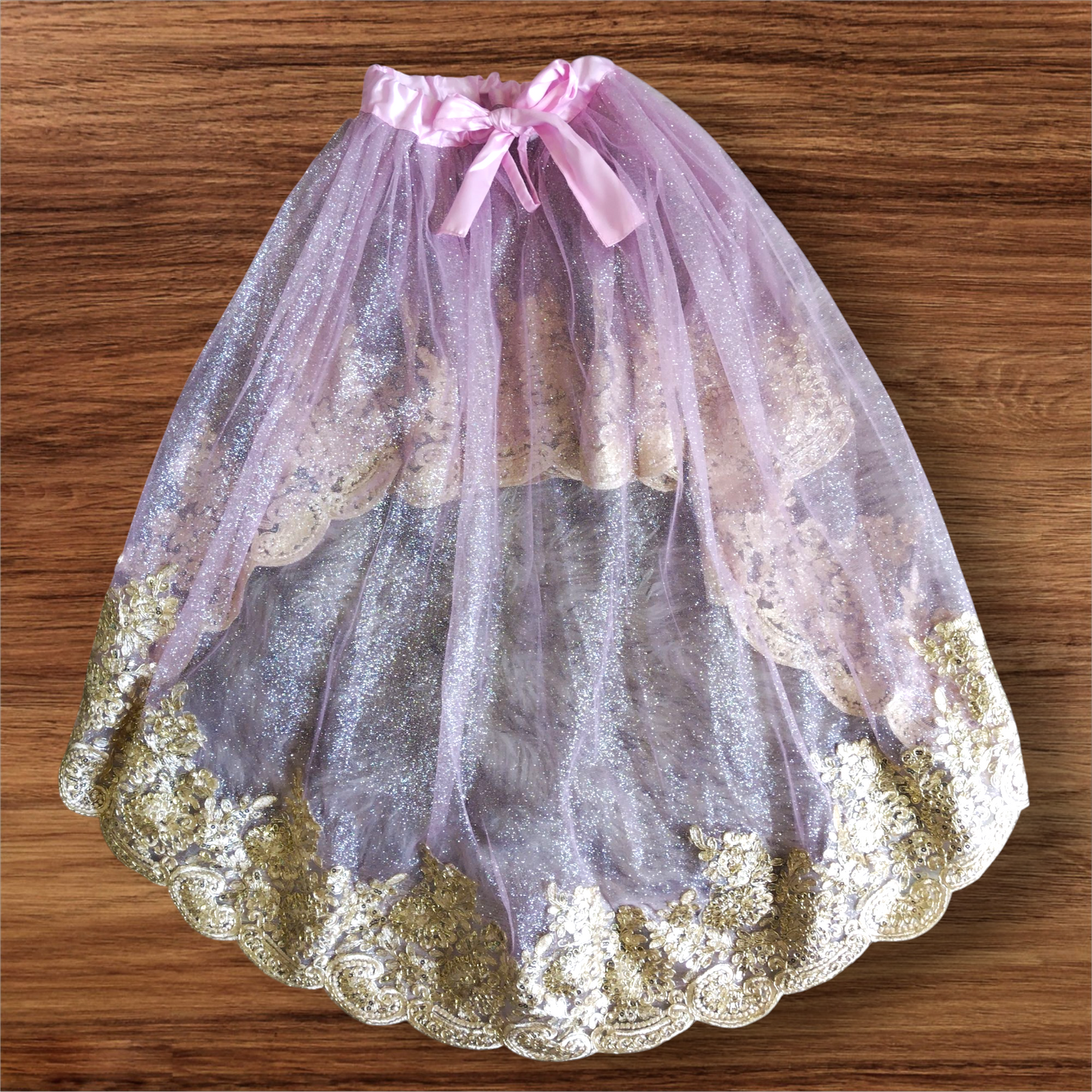 Vestido Fiesta Niña Rosa T4 AA-0028