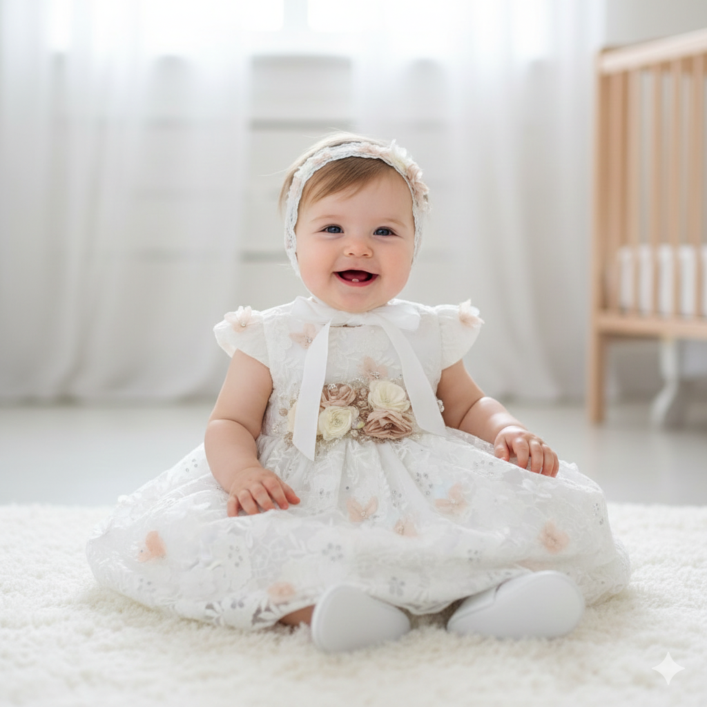 Batita de Bautizo "Paz Celestial" Ivory