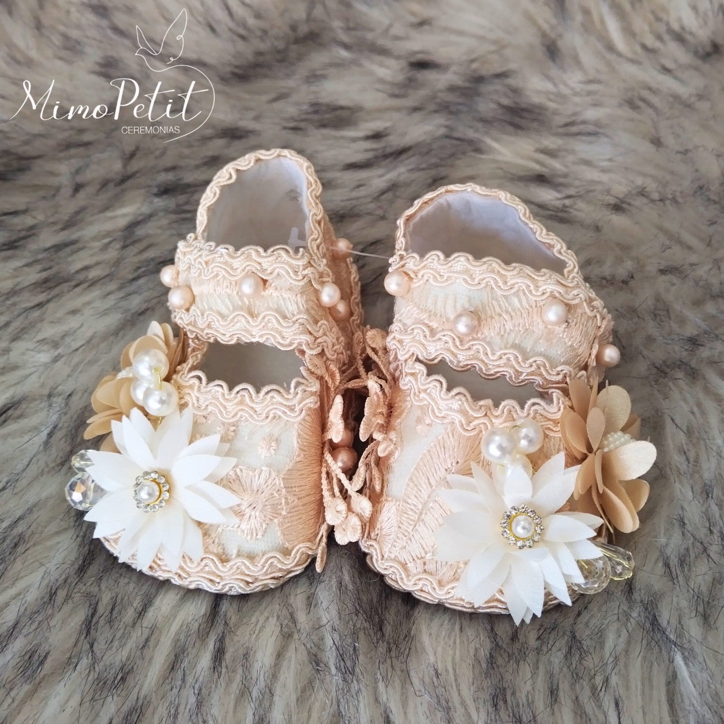 Zapatos Tela Niña Beige T10