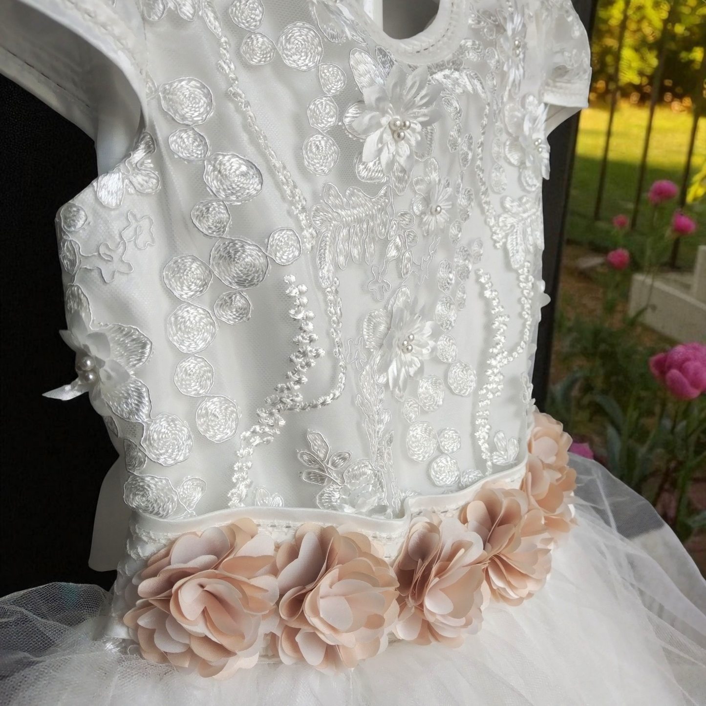 Vestido Comunión Niña T10 Ivory - T12 Blanco