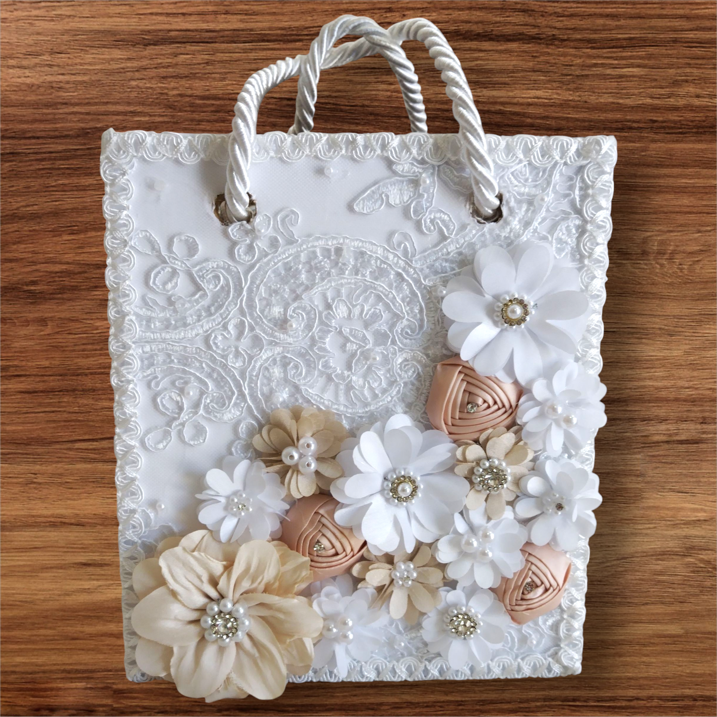 Kit Bautizo Niña Blanco Morral