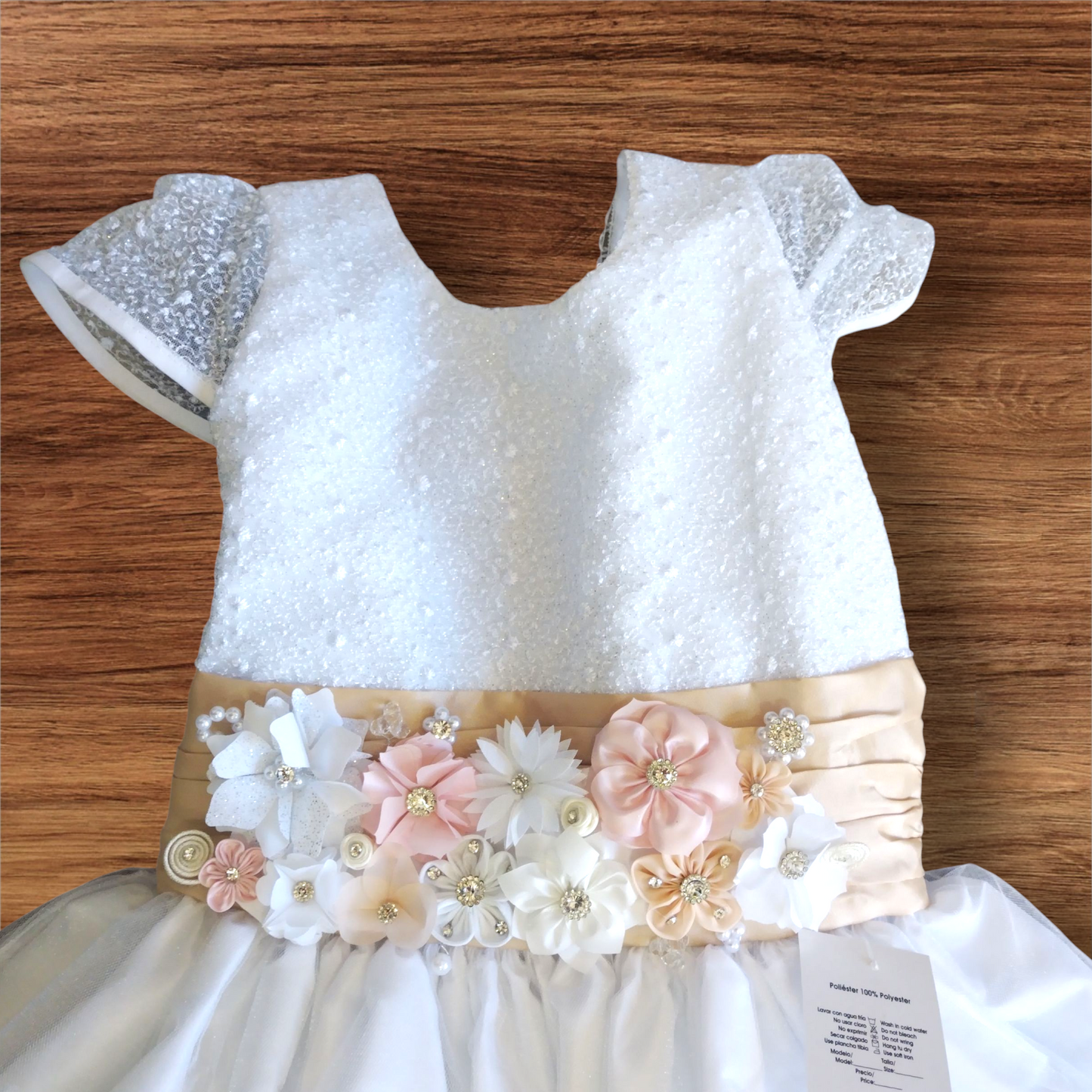 Comunión Vestido Niña Blanco  T12-T14 AA-0011