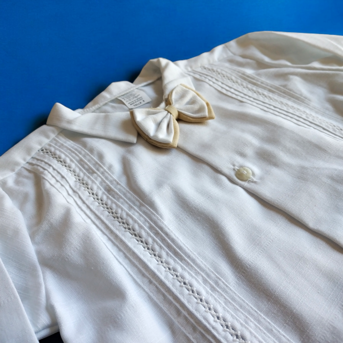 Traje de Lino Niño Blanco