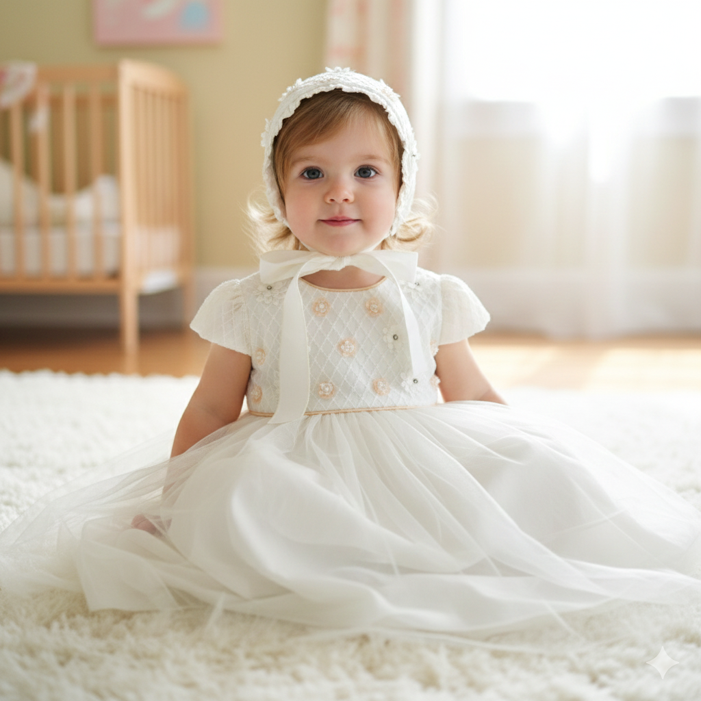 Batita de Bautizo "Sol de Gracia"  - Pieza Única